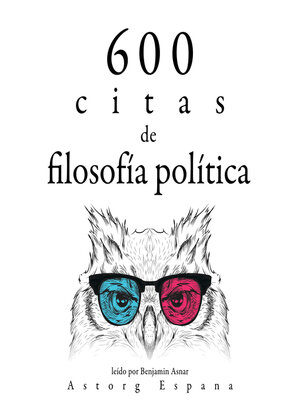 cover image of 600 citas de filosofía política
